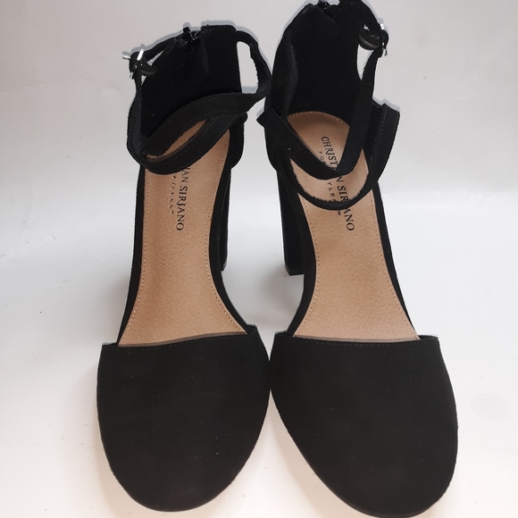 Christian Siriano Black Kam Cross Strap He… - Picture 9 of 10
